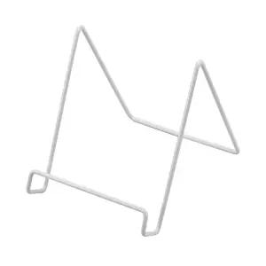 철제진열랙 화이트 접시 사진 거치대 받침대 7092 미니이젤 철제이젤