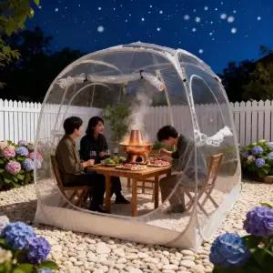 투명쉘터 이글루돔 6인 텐트 펜션 천막 우레탄 글램핑