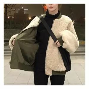 [모노무드]LMO 리버시블여자 플리스 지퍼후드 양털 상의자켓 양 979486