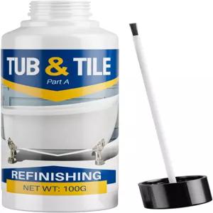 러블 터치업 페인트 욕실 싱크대 세라믹 주방 조리대용 3.5온스 욕조 및 타일