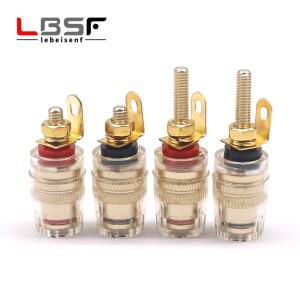 2피스/1Pairs 32.5/42.5mm 4mm 바인딩 포스트 터미널 스피커  바나나 플러그 소켓 커넥터 앰프 K5DB