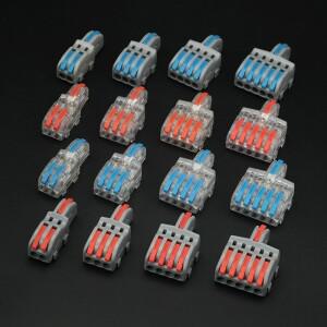 10피스/1입력 5출력 커넥터 배선 단자 퀵 PCT 램프 와이어 병렬 접속함 1입력 다중 분배기