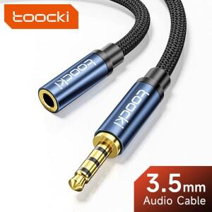 Toocki Aux 케이블 3.5mm 남성-여성 잭 오디오 남성 확장 스피커 와이어 (헤드폰 용 마이크 포함) 샤오미호