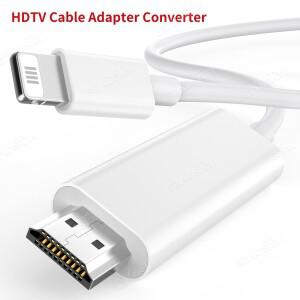 HDTV 케이블 아이폰호환 14 13 1080P 디지털 AV 어댑터 동기화 스크린 커넥터  HDMI 호환 HD 비디오 프로젝