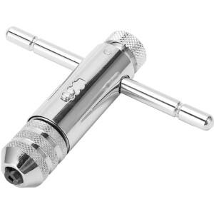 래칫 T 핸들 탭 렌치 기계 나사산 밀링 T형 양방향 핸드 세트 조절 가능 수동 탭핑 가정용