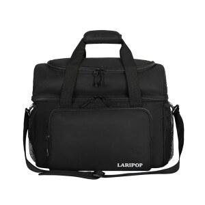 LARIPOP 2 볼 볼링백, 듀얼 패딩 홀더 및 신발 수납 공간이 있는 더블 볼링 볼백 - 남성 사이즈 16까지 신발에 맞습니다