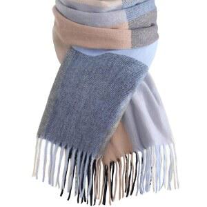 여성용 삼단직물 겨울 스카프, 부드럽고 아늑한 격자무늬 긴 담요 겨울/가을 파슈미나 숄