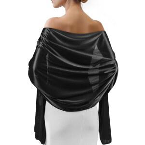 소피에 새틴 숄 여성 이브닝 드레스 웨딩 브라이덜 파티 실키 스카프 포멀 커버 신부 들러리 선물