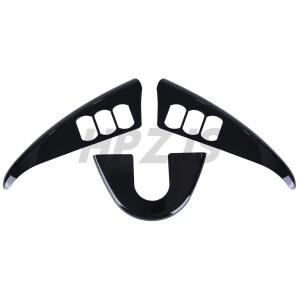 할리 바이크 오토바이 일렉트라 스트리트 글라이드 2014-up 블랙/크롬 용 내부 페어링 스위치 패널 액센트