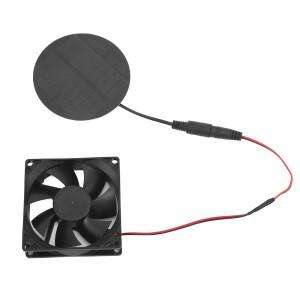 태양열 발전 패널 선풍기 야외 경량 환풍기 팬 에너지 절약 애완견 집 나무 닭장 창고 요트