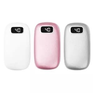 (튼튼)폰세상 충전식 손난로 C타입 보조배터리 5000mAh 시그널 디지털 대용량 C배터리 발열 휴대용 핑크 화