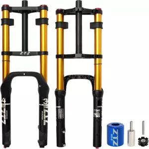 오버허브 26인치 4.0 팻 타이어 바이크 에어 서스펜션 포크 - 180mm 여행 135mm 허브 간격 스트레이트 튜브