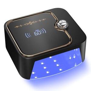 TCHMCITY 288W 무선 네일 램프, 독특한 손잡이와 풀 LCD 디스플레이 화면을 갖춘 젤 네일용 충전식 UV 라이트, 휴대용 LED 살롱 및 가정용 고속 경화 폴리시