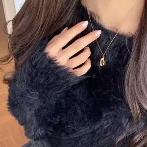 long pebble necklace WEB5112