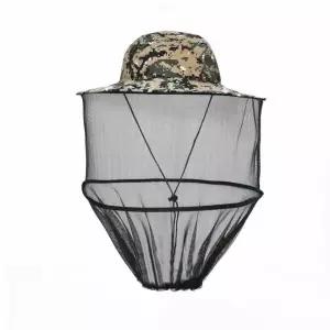 모기 퇴치 낚시용 방충 헌팅캡 픽셀카키