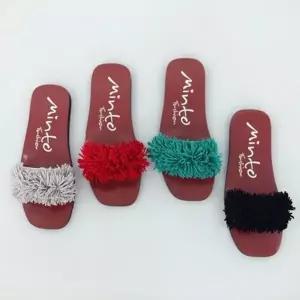 여성 슬리퍼 프린지 태슬 여자 여름 샌들