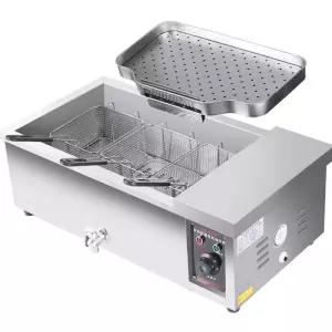 업소용 대용량 전기튀김기 자동온도조절 스테인리스