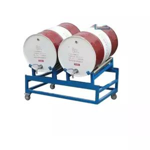 드럼통 거치대 드럼거치대 이동식 누유 오일 선반