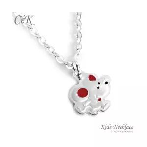 클루아조네코리아 키즈 은목걸이 스터링실버 쥐 각인가능 CeK Kids 8111KN