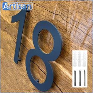 20 25 CM 야외 집 번호 스테인레스 스틸 디지털 외관 집 번호 번호 표지판 주소 플레이트 이름 플레이트 기호