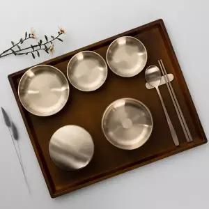 놋결 방짜유기 반상기 놋그릇 1인용 9P 수저세트
