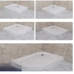 캠핑카 화장실 바닥 요트 배수관 샤워부스 트레일러 간이 카라반 아크릴 곡선형 개조 샤워장