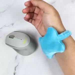 [골드스마일]손목쿠션 키보드 블루 마우스 키보드손목받침대 손목