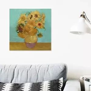 (25x25cm) 세기의 명화 캔버스액자 고흐 해바라기 (KYR-WFJIG6B)