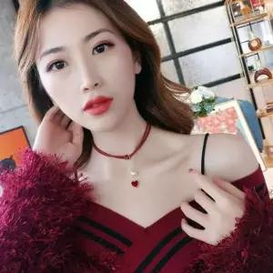 패션 짧은목걸이 초커 하트목걸이 10대여자목걸이 초