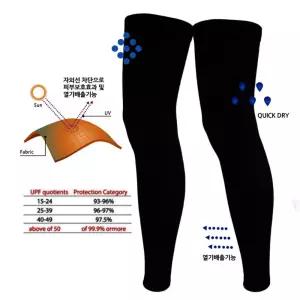 빠른건조 자외선차단 냉감 다리 쿨토시 자전거하의 다리토시 레그토시