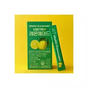 매장정품 VITALITE [1박스] 물에타먹는 제로슈가 레몬에이드 콜라겐 비타민 칼슘 마그네슘 함유