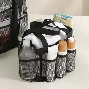 지앤지 포켓목욕가방 샤워가방 메쉬 목욕바스켓 욕실수납 캠핑용품 정리 휴대용가방