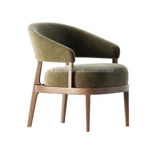 원목 1인용 소파 의자 북유럽 모델하우스 호텔 침실 별장 레저 베란다 등받이