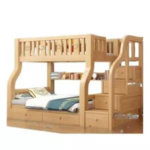원목 2층 침대 슬라이딩서랍형침대 계단형 수납 숙소 침실
