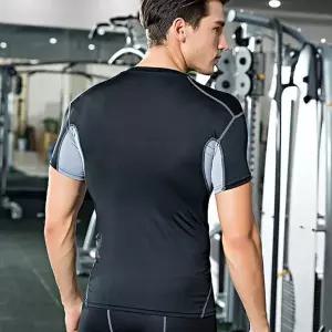 [골드스마일]남성용 경량 머슬핏 운동 반팔 티셔츠 헬스 트레이닝웨어