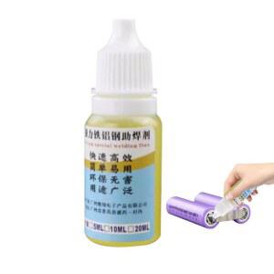 알루미늄 금속 전자 구리 납땜 플럭스, 0.33oz, 물 세척 18650 배터리 납땜 유체 항공 및 도매 스테인리스 스틸 용접