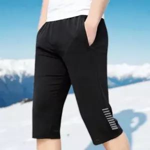 [셀러에이드]여름용 통기성 쿨 메쉬 밴딩 5부 7부 냉감 트레이닝 팬츠