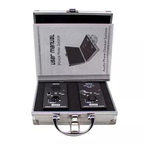 LeTkingok PC218 위상 극성 검사기 오디오 스피커 마이크 사운드 테스터(단거리 미터 상자)