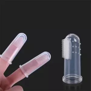 [콩심팥심]강아지 칫솔 양치 손가락칫솔 실리콘