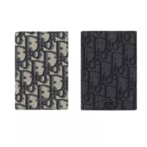 25SS 디올 오블리크 버티컬 2단 남성 카드지갑 오거나이저 베이지 블랙 2ESCH138YSE H05E