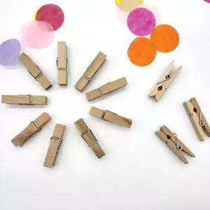 미니 나무 집게 용 3.5cm 소품 인테리어 메모 라이드