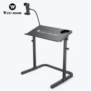 자전거로라 롤러 서쪽 자전거 실내 사이클링 데스크 높이 Deak 노트북 스탠드 미끄럼방지 휴대용 트레이너