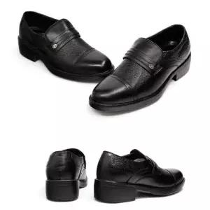 소가죽 슬립온 구두 키높이 밑창 입체패턴 직장인구두 WF0D852