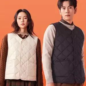 남녀공용 이너 겨울 방한 보온 양모 경량 패딩 조끼 WFJRCCJ