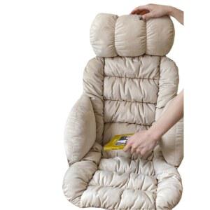 온열방석 전기 쿠션 엉뜨 장판 히팅 난방 등받이용 커버 1인용 의자용 베이지 발열