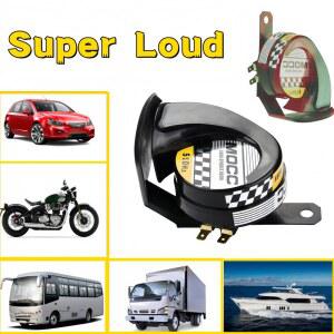 12V 슈퍼 시끄러운 사운드 방수 보트 달팽이 스피커 오토바이 신호 내구성 트럭 510HZ 경적 자동차 130DB 범용 전기