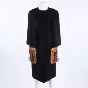 [구구스]중고명품 펜디 밍크 트리밍 케이프 캐시미어 코트 55 (NO 10324657)