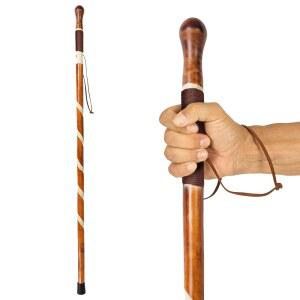 바이브 나무 지팡이 - 시니어 하이킹 및 균형을 위한 버드나무 남녀용 헤비 듀티 조각 꼬인 막대기 야외 트레킹 웨이트 베어링을 스타일리시한 지지대