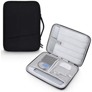 맥북 호환 에어 프로 16 15 13 13.6 인치 M4 M3 M5 M2 칩용 휴대용 핸들 가방 노트북 슬리브 케이스 포켓