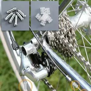 100개 자전거 케이블 도넛 수리 액세서리 O 링 케이블 엔드 캡 브레이크 고무 도넛